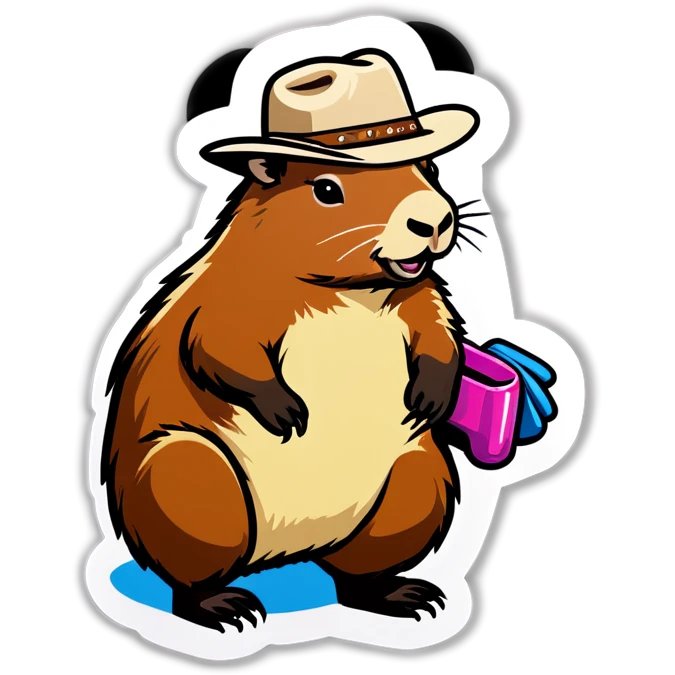 Cowgirl capybara emoji