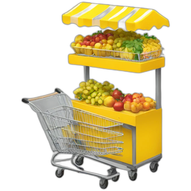 yellow-cart-mart emoji