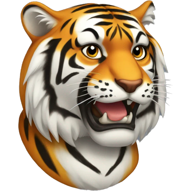 Tiger kussmund  emoji