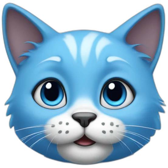 Blue Smurf cat emoji