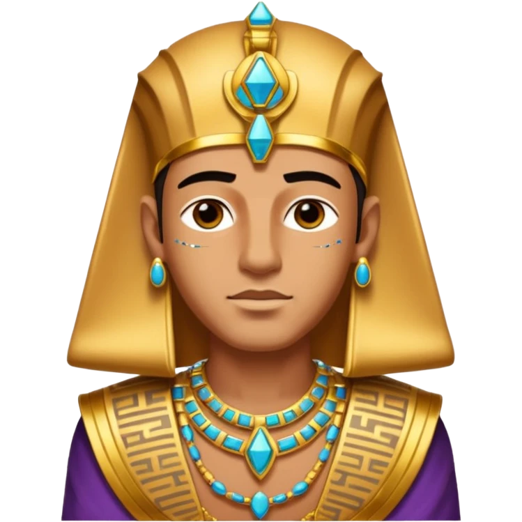man wearing phahraon cloth emoji