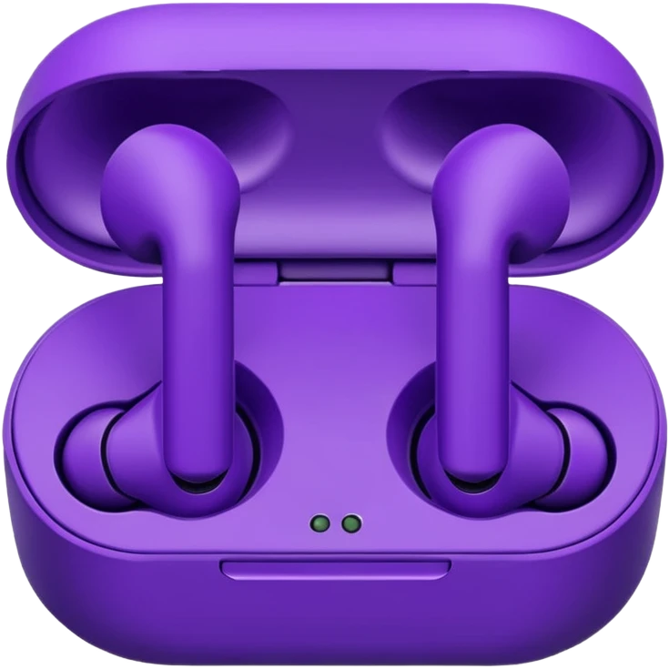 purple wired earbuds emoji