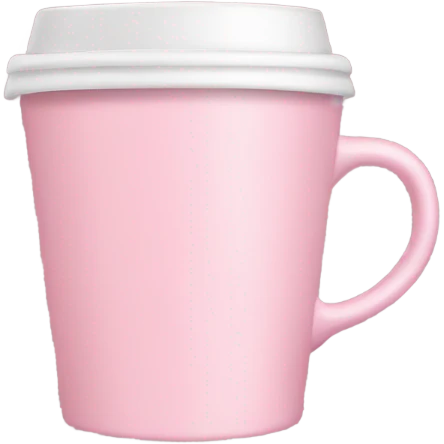 light pink coffee cup emoji