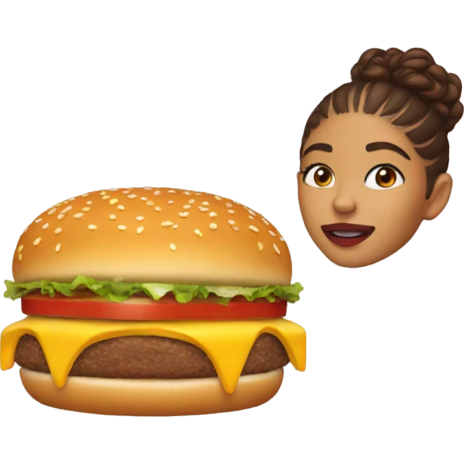 Zendaya eat burger  emoji