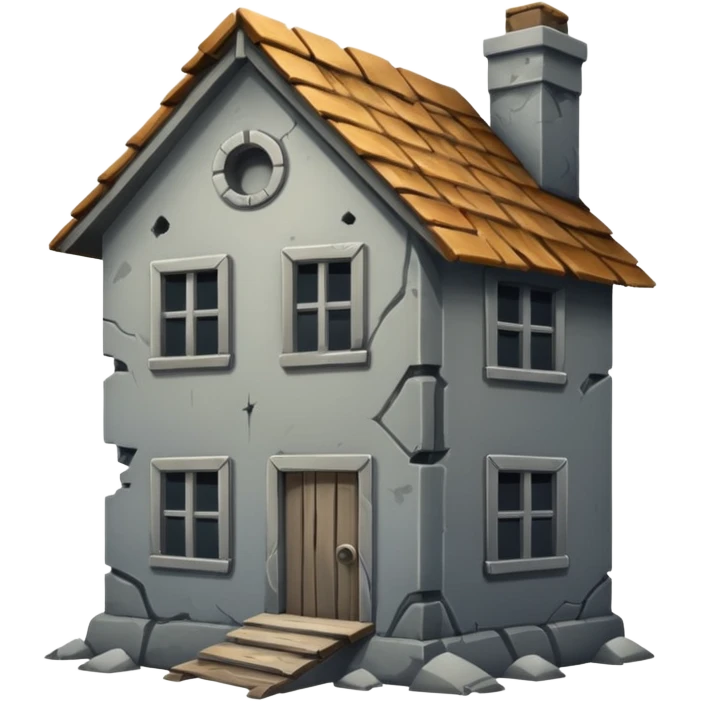 Broke down house emoji