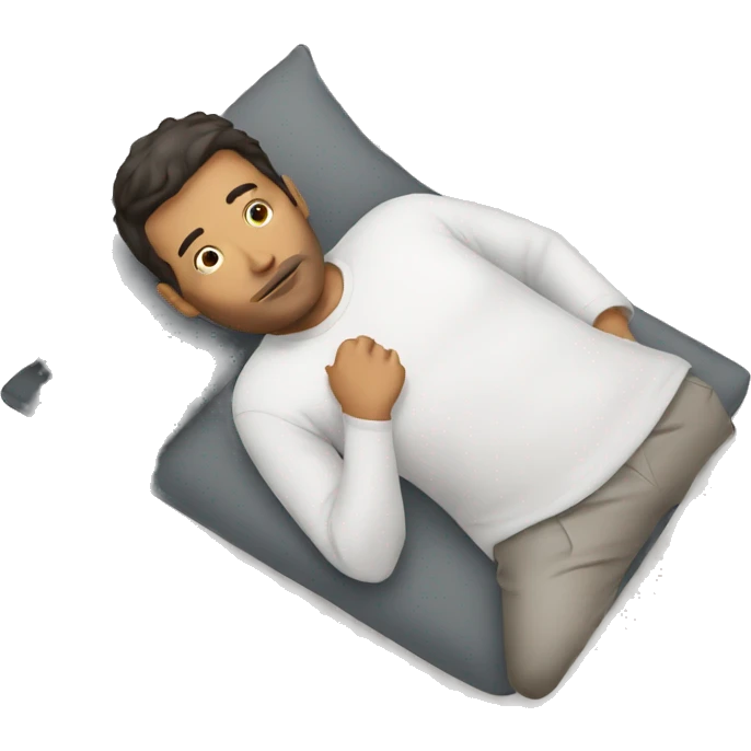 Man lay down emoji
