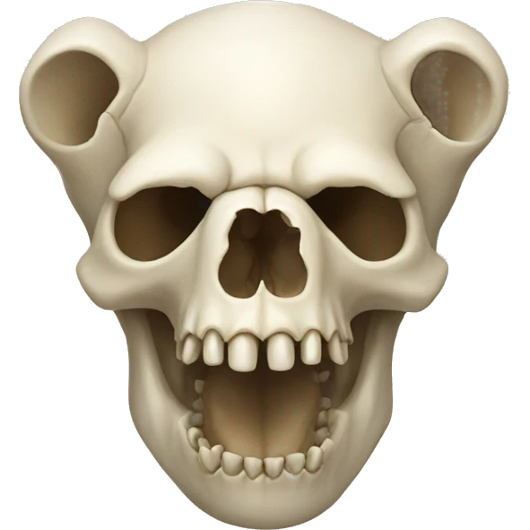 Bear skull emoji