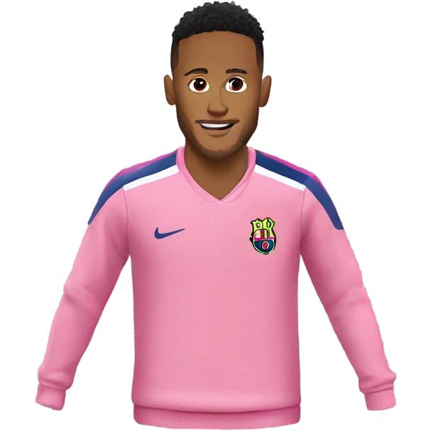 pink sweater on Neymar emoji