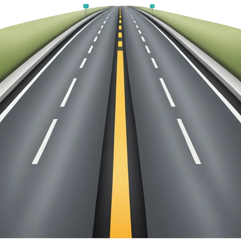 highway road with lane markings emoji