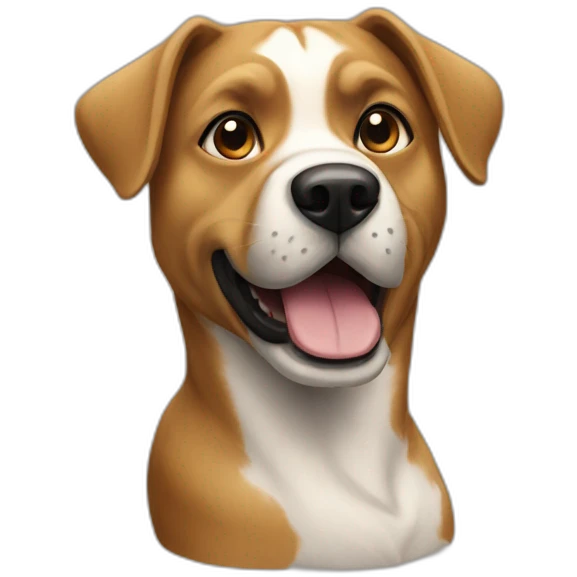 Chat sur chien emoji
