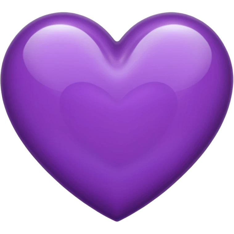 purple heart with a transparent center emoji