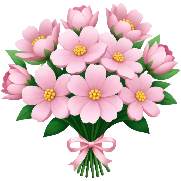 pale pink flower bouquet 🌸 emoji