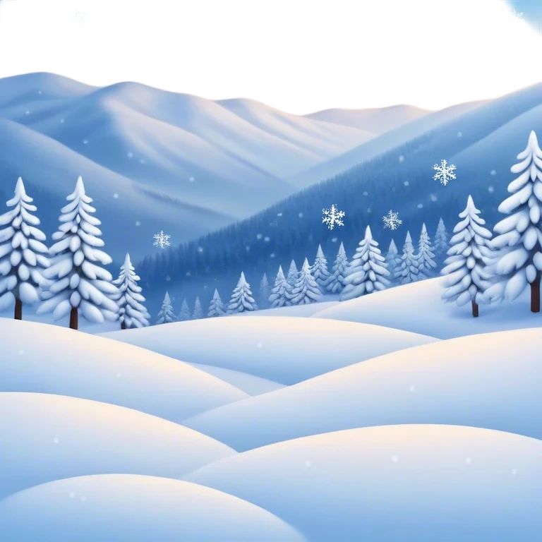 Cinematic Realistic Snow Emoji, Soft and delicate, with fluffy snowflakes drifting gently to the ground. The snow blankets the landscape in a peaceful, serene hush, creating a calm and sparkling atmosphere. Soft glowing outline, capturing the essence of tranquility, winter beauty, and crisp, clean freshness in a scene of falling snow! emoji
