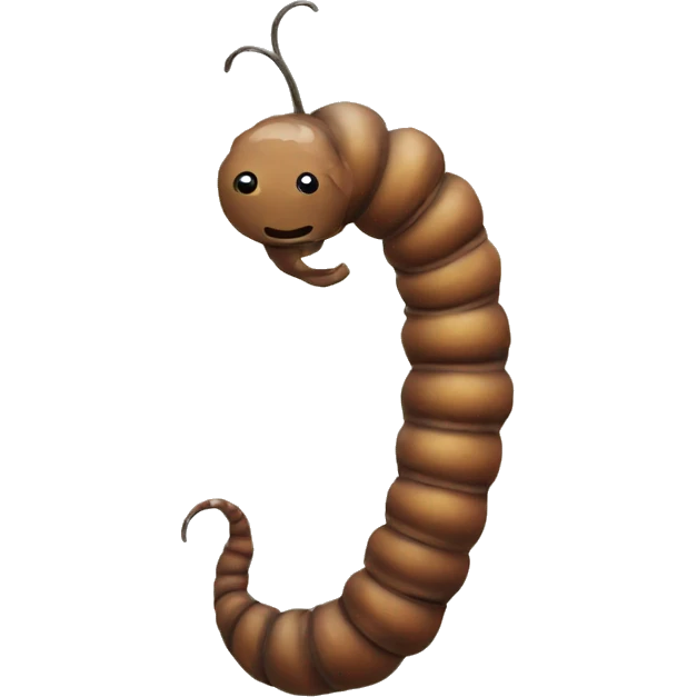 hairy worm emoji