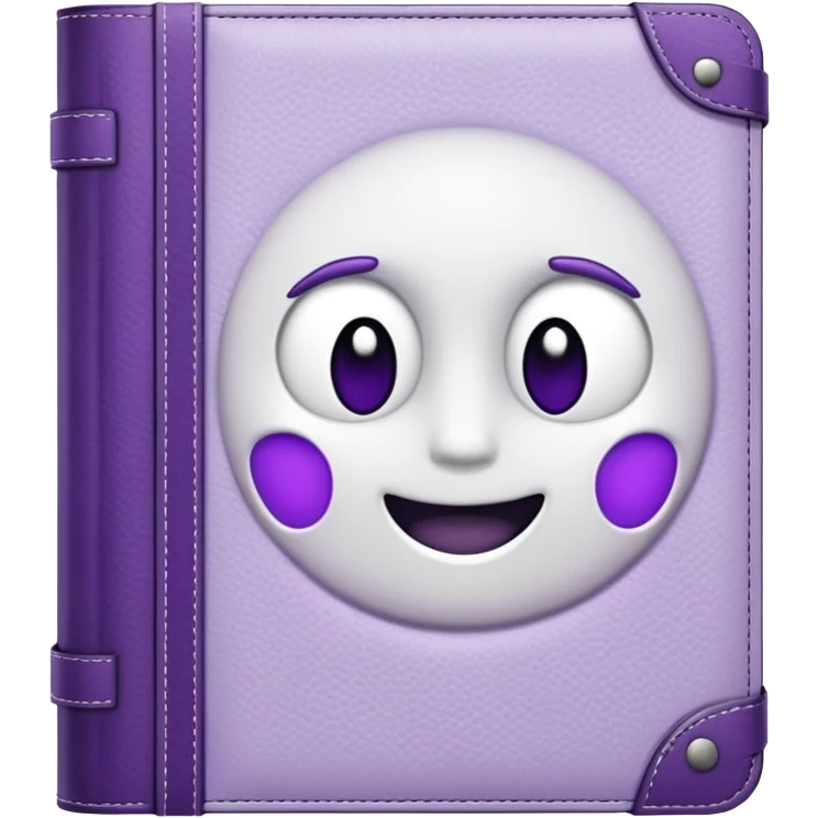 journal white and purple emoji