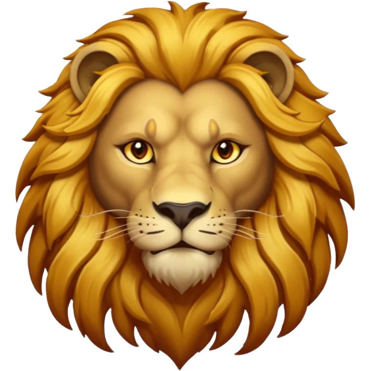 Dark lion emoji