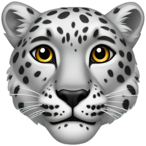 snow leopard head emoji