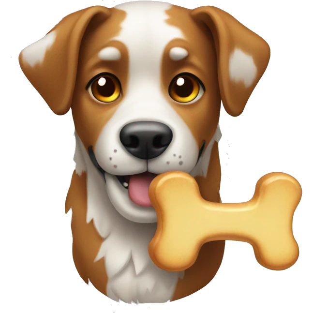 dog with bone emoji