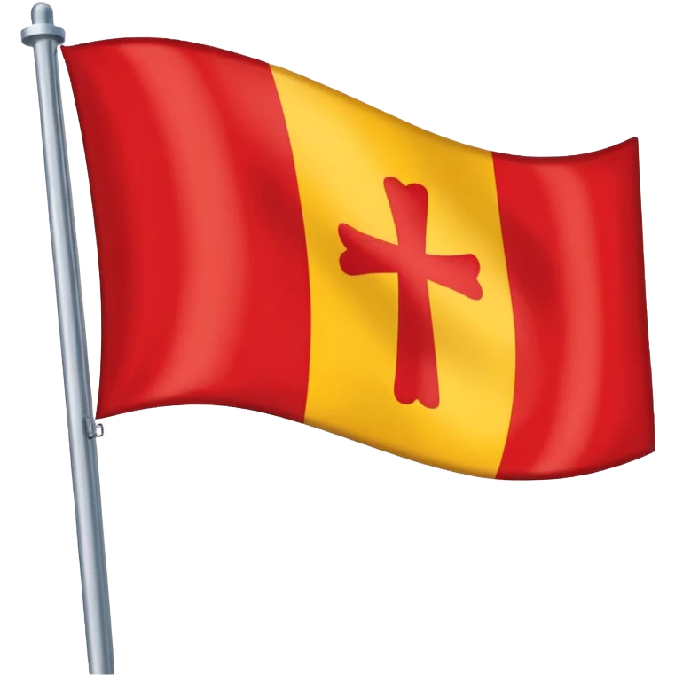 drapeau Lorraine jaune et rouge emoji