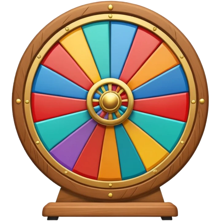 una ruota della fortuna emoji