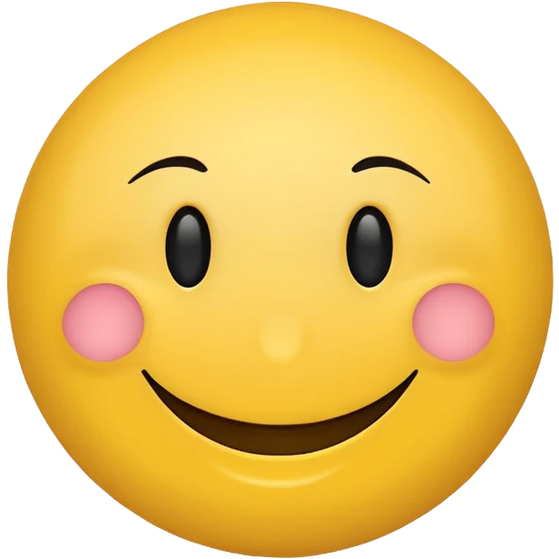Happy smiley face, slightly passive aggressive emoji