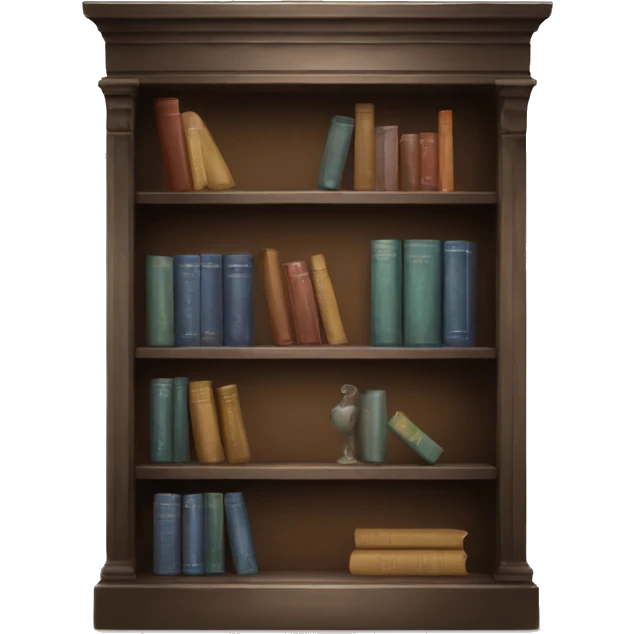 An elegant Book shelf  emoji