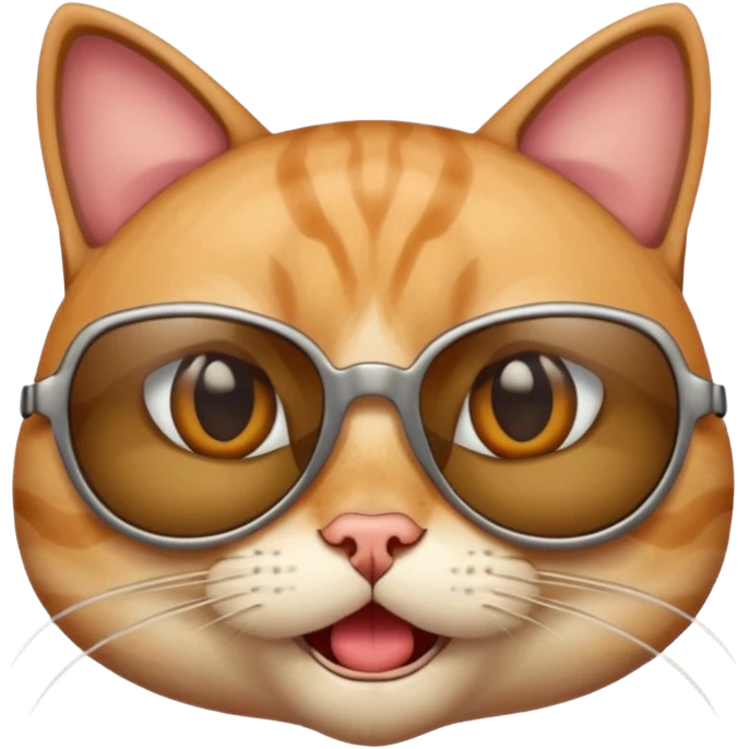 Cat wearing sunglassesCombine the skull with this emoji 😰 emoji