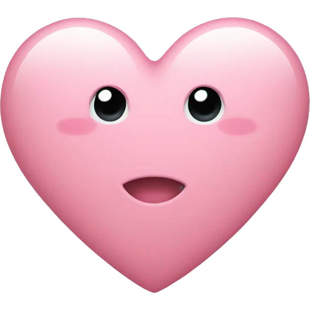 Light pink heart emoji
