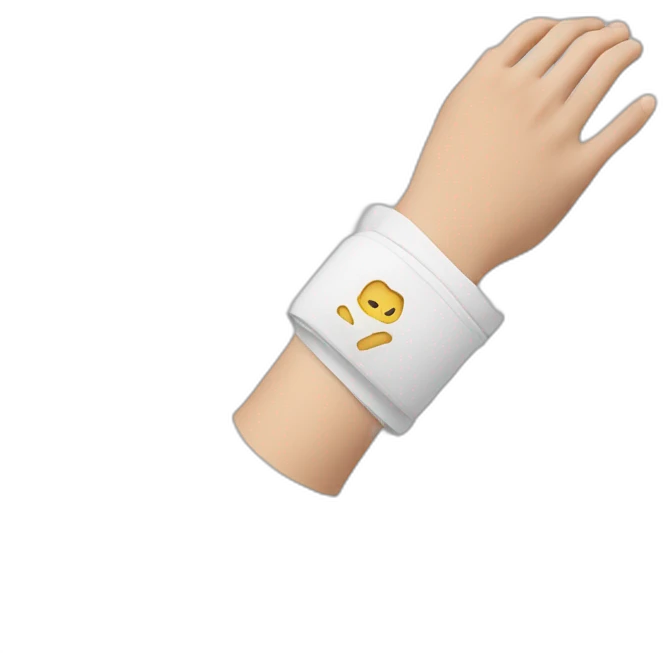 wrist with cast emoji
