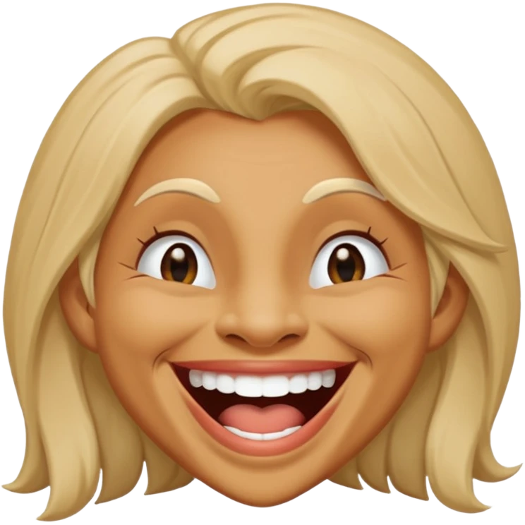 Make a women laughing women troll laughing emoji