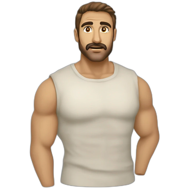 سورتی گرد با موهای سیاه به همراه چشمانی سیاه و زخمی نزدیک لب  و emoji