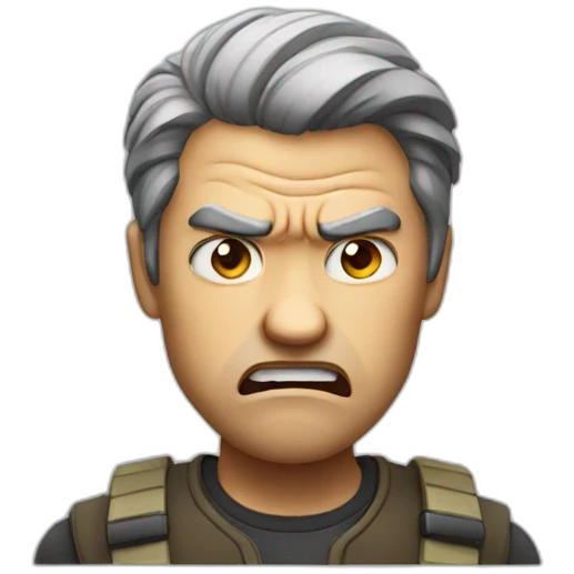 Angry man emoji