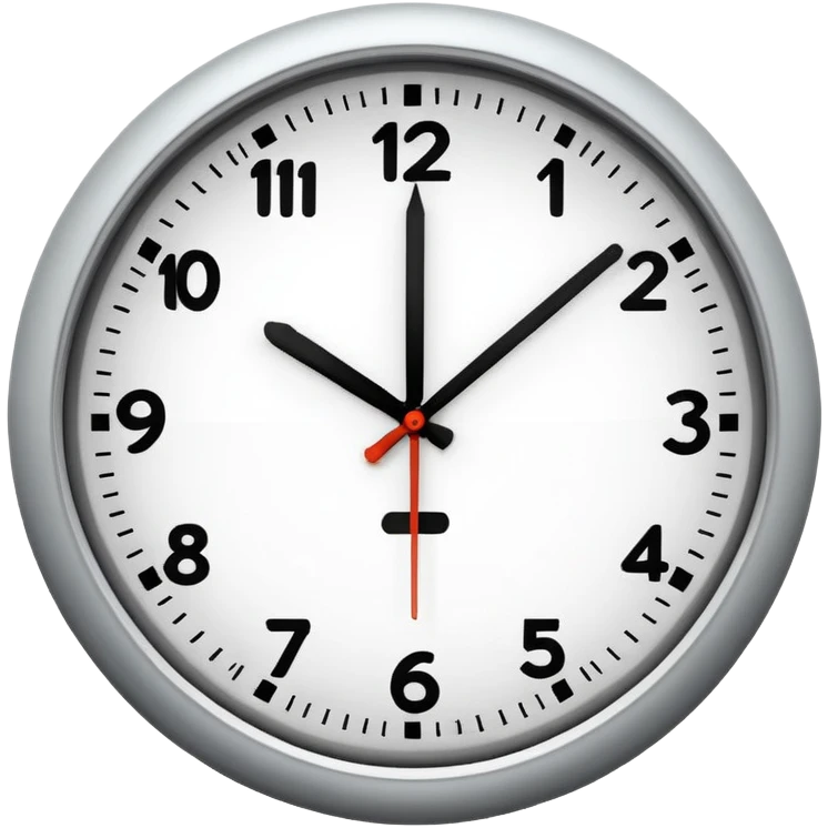 Click with the time 9:15 emoji