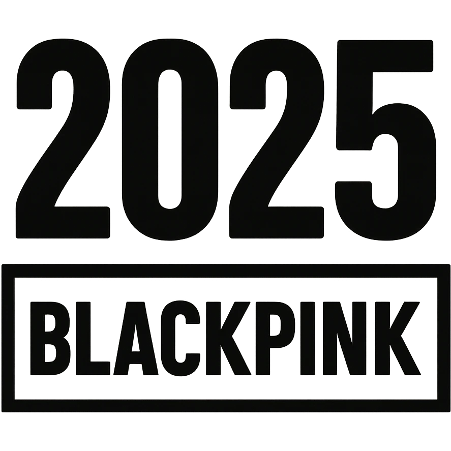 2025 year blackpink text, remove background emoji