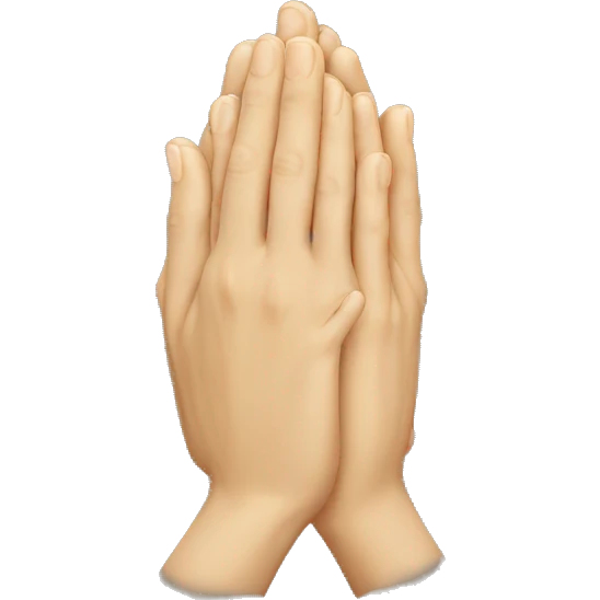 Praying hands emoji