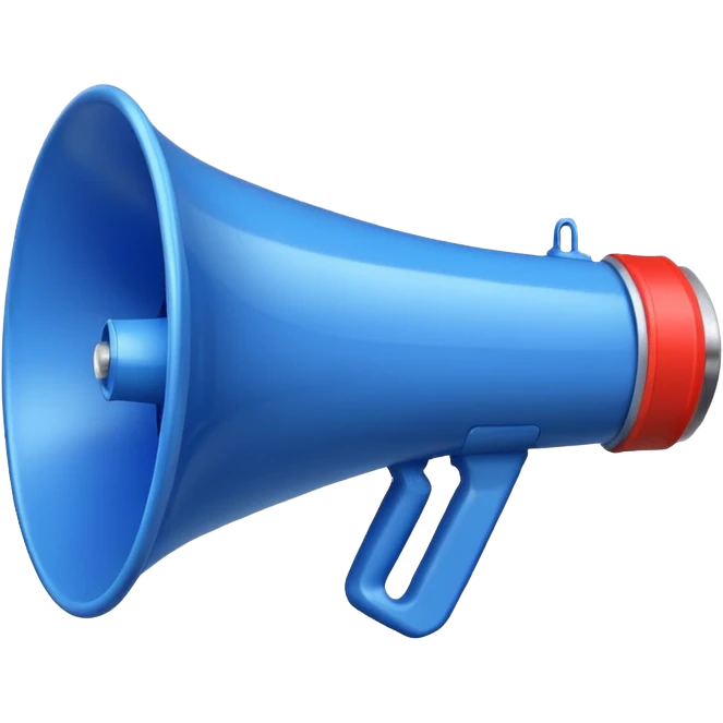 MEGAFONO azzurro emoji