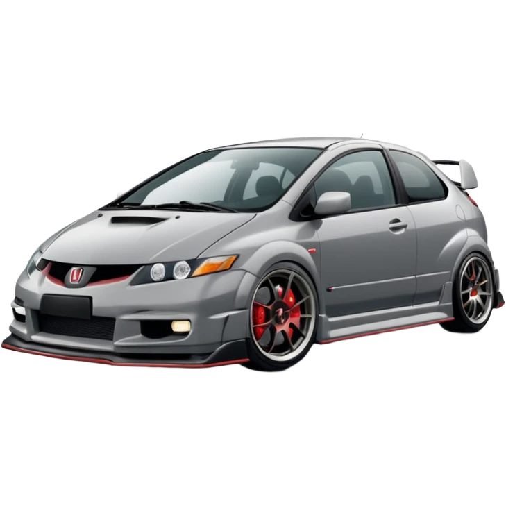 2004 grey Honda civic type r no body kit emoji