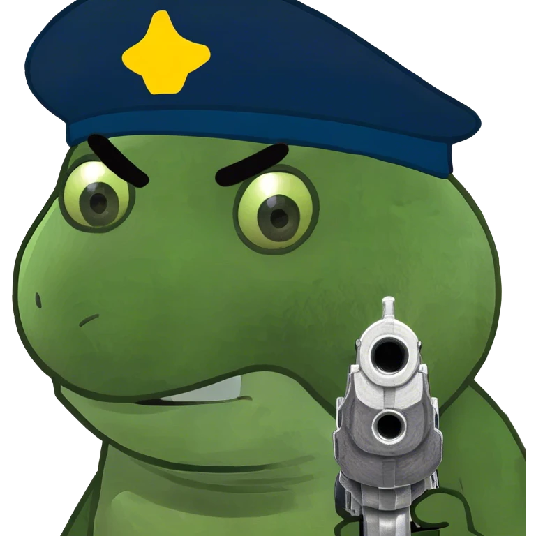 standard emoji holding gun  emoji