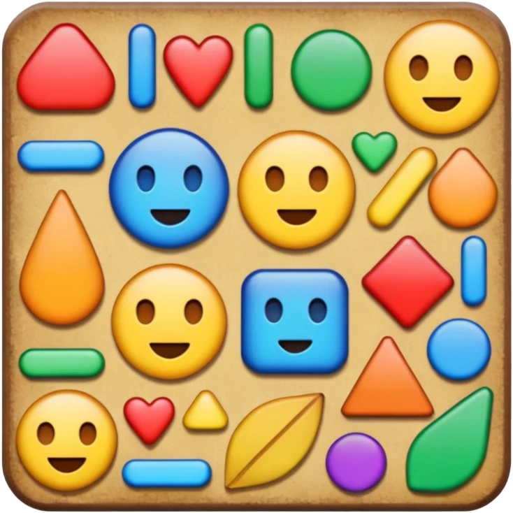 Collage board emoji