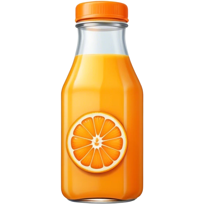 Orange juice bottle  emoji