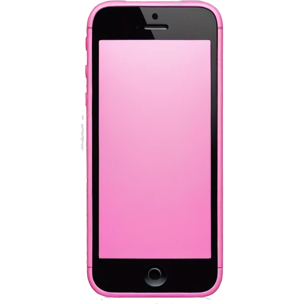 Pink iphone emoji