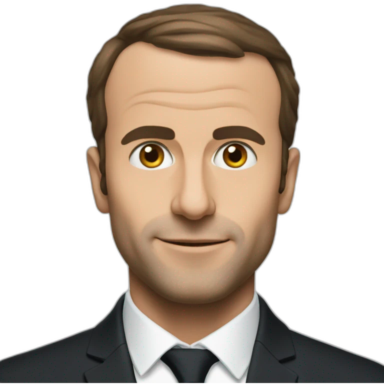 Macron en qamis emoji