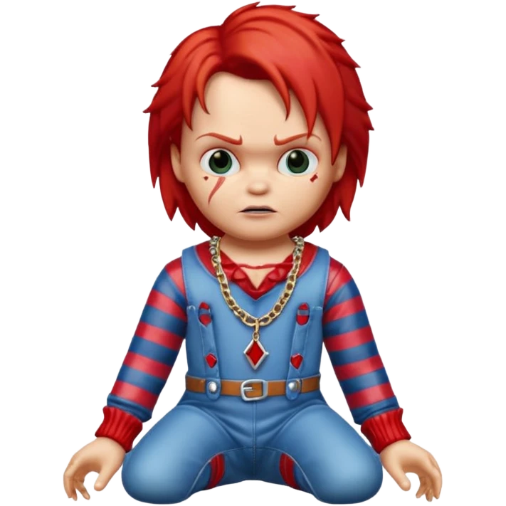 chucky horror  neckless emoji