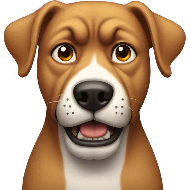 Angry dog emoji