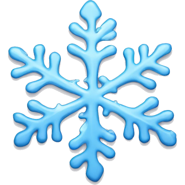 Melting snowflake emoji