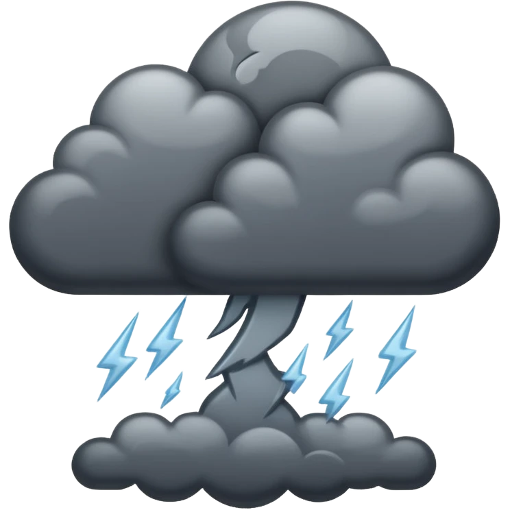 thunder storm emoji