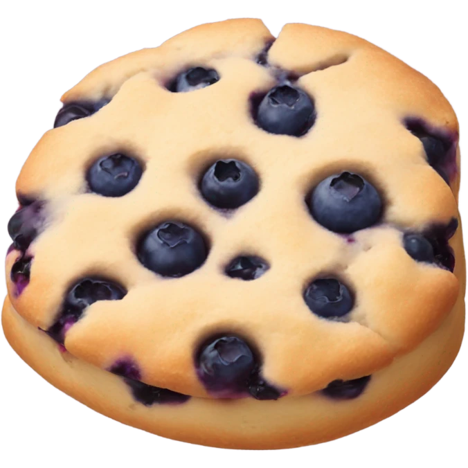 Blueberry scone emoji