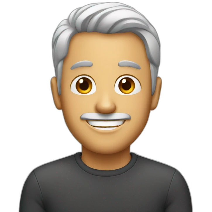 A man smiling emoji