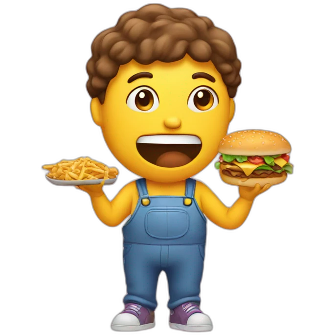 eating junk food emoji