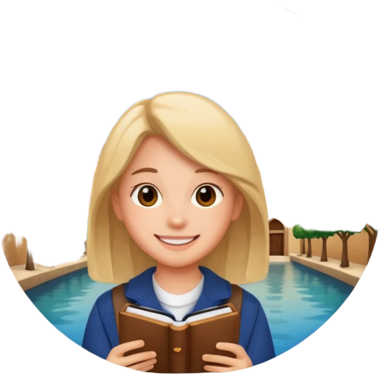 ученик учится заграницей в университете счастливый emoji